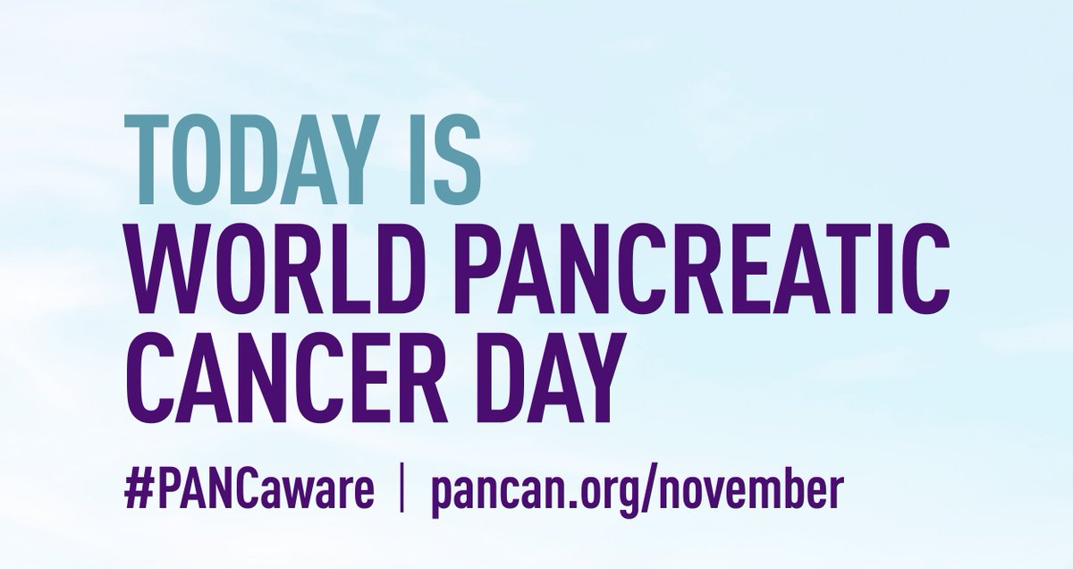 TODAY is #WPCD. Wear purple 💜 Know the risks and symptoms ⚕️Spread the Word 🗣️ #PANCaware pcan.at/ifwgyl