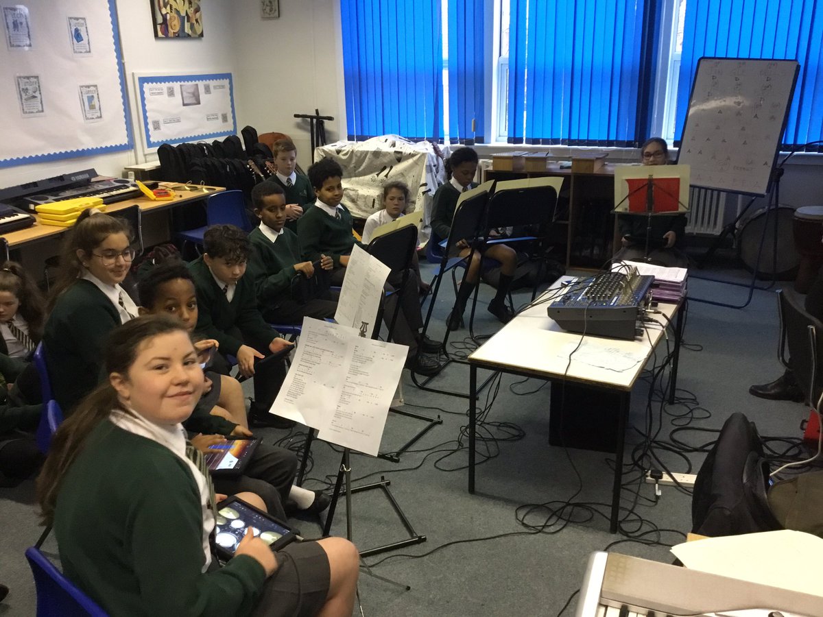 st_patricks's tweet photo. An ambitious musical project is underway in @StPatsY6 for our Christmas performance! Watch this space! #iPadBand https://t.co/vVin2JNl2z