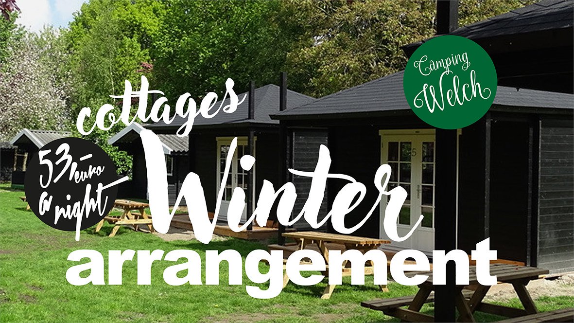 Camping Welch - cottages winterarrangement met drie trekkershutten en zes hooiberghuisjes.
#camping #glamping #trekkershut #cottages #reizen #vakantie #midweek #anwb #caravan #camper #GroeneHart #TerAar #Nieuwkoop #AlphenaandenRijn  
Boek nu online: campingwelch.com