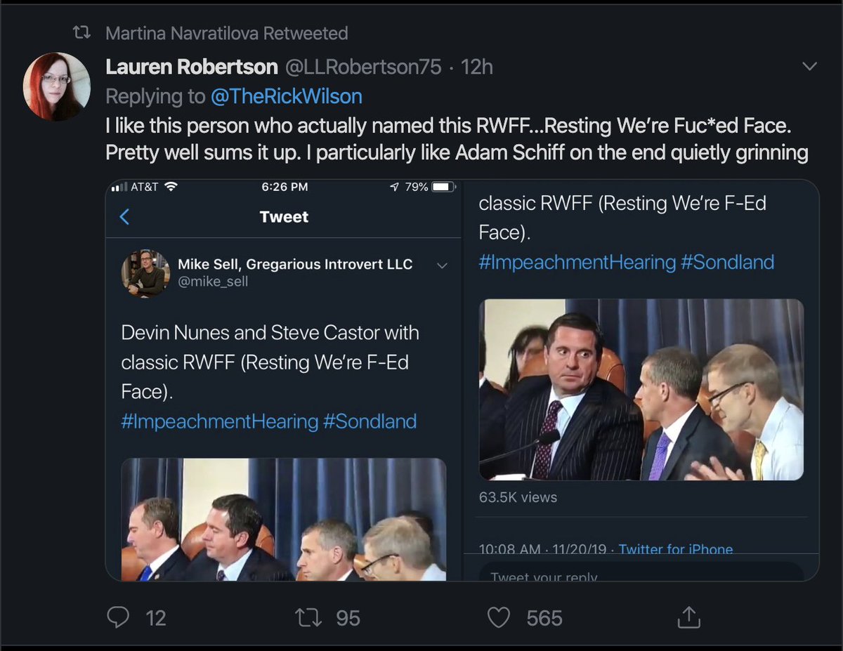 mike_sell's tweet photo. One of my all-time heroes @Martina likes my #RWFF tweet! *flees to the closest fainting couch* https://t.co/MSagbyeNir