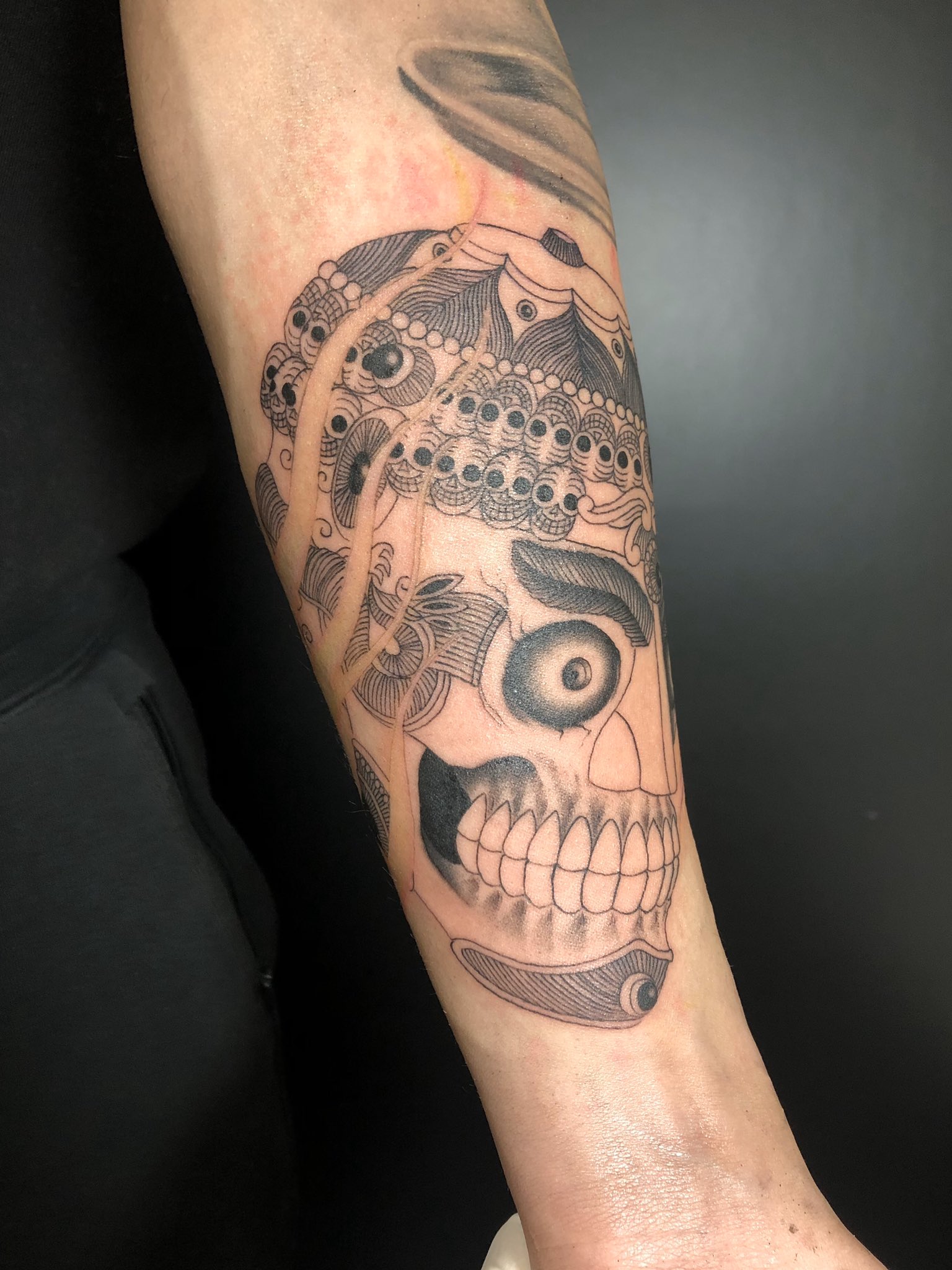 RUDIE'S スカルシット マジカルタトゥー チベタンスカル カパラ カパーラ RUDIE'S スカルシット マジカルタトゥー チベタンスカル カパラ