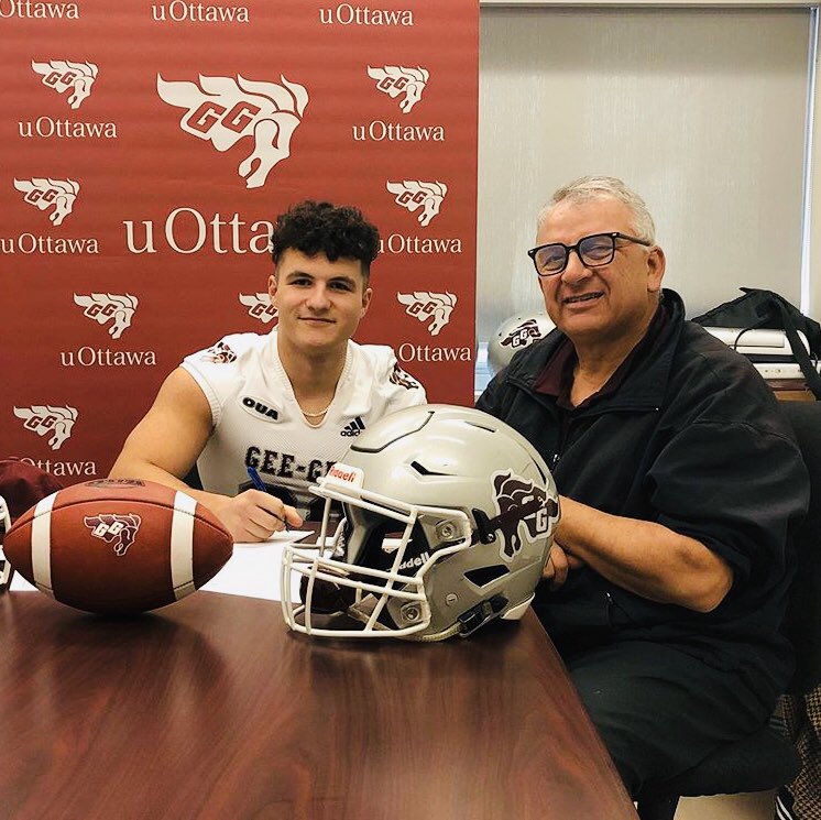 GrensFootball's tweet photo. Look who just commited! Congratulations to #JrGaels LB Braeden Cruji on committing to the University @GeeGeesFootball. Way to go Mr. Cruji #JrGaelsFootballProud https://t.co/x0RiUq2mIR