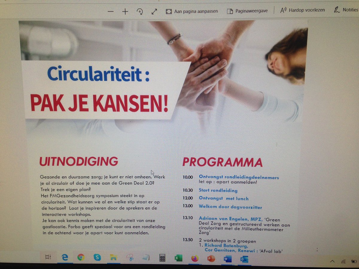 Voorbereidingen voor 28 november #symposium #kennisdelen #Facilitair #circulariteit