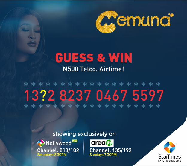 StarTimes_Ng's tweet photo. #StarTimesGiveAway!
Guess the missing digit and Win the N500 Telco. airtime.
Note: The winner should acknowledge after successful recharge. #GoodLuck!
Network: Airtel
#Memuna
#MenunaTCH
#StarTimesXmasPromo https://t.co/ujv1pGxKfB