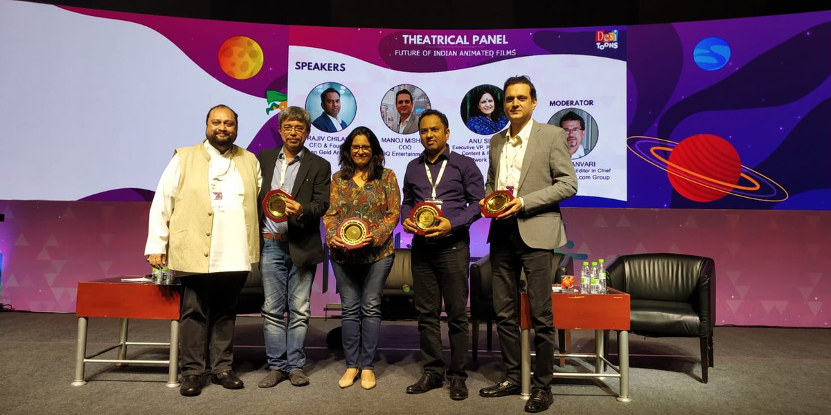 ToonsDesi's tweet photo. Thank you @anilwanvari for moderating the Theatrical Panel with Anu Sikka, @RajivChilaka & Manoj Mishra and discussing about Future of Indian Animated Films..
#DesiToons #IndiaJoy #IndianAnimationConclave #IndianAnimation #AnimationEvents #Events #IGDC2019 #Indiajoy2019 #igdc https://t.co/sQhT8GFtLM