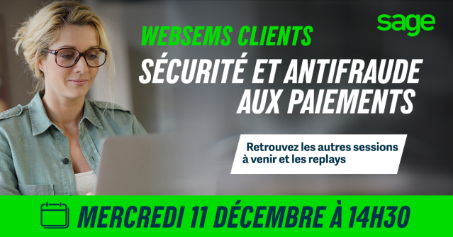 NasserChahi's tweet photo. Pour mieux appréhender la #sécurisation des #flux financiers et des chaînes de #paiements, assistez au websem dédié à l’#Antifraude Mercredi 11 décembre à 14h30 animé par nos experts @TEIXEIRA José et @CHAHI, Nasser #Sage XRT Solutions Inscrivez-vous... https://t.co/ABKUirn3YT https://t.co/W8jralVN3j