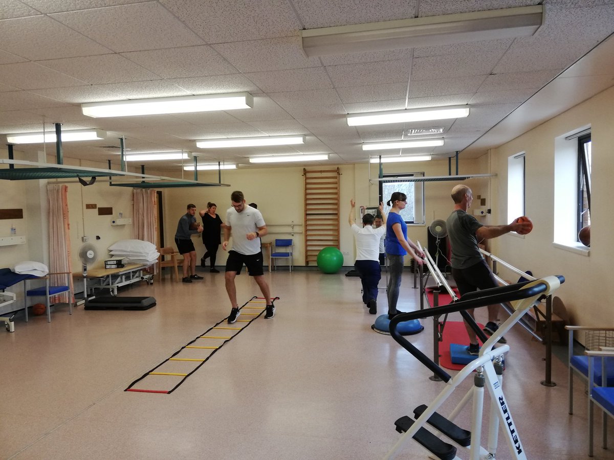 Team training #practical #gymclasses #rehab #prehab #serviceimprovement #outcomemeasures #evidencebasedpractice #patientexperience @SimonAtherton90 @clairegranato @Alicookson1 @AnitatheOT @annetuc_ot @lizmcmullin @SarahC_RN @MissCharliex13