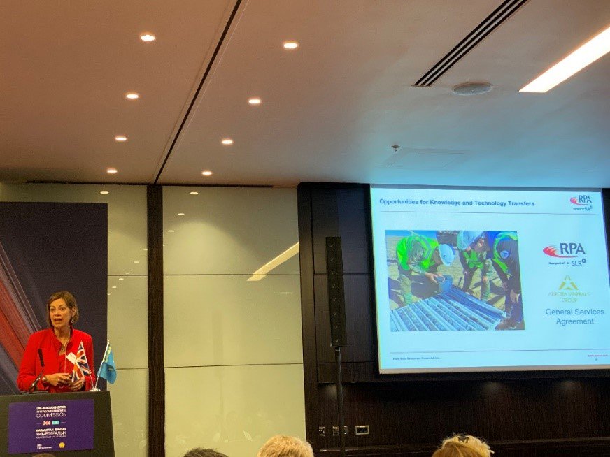 Thank you to @tradegovuk  for inviting RPA and SLR to the 6th UK – Kazakhstan Intergovernmental Commission in London and for encouraging <a href="/DeborahMccombe/">Deb McCombe</a> to share her thoughts on Advancing the Kazakhstan Mining Industry using International Codes and Standards with the community.