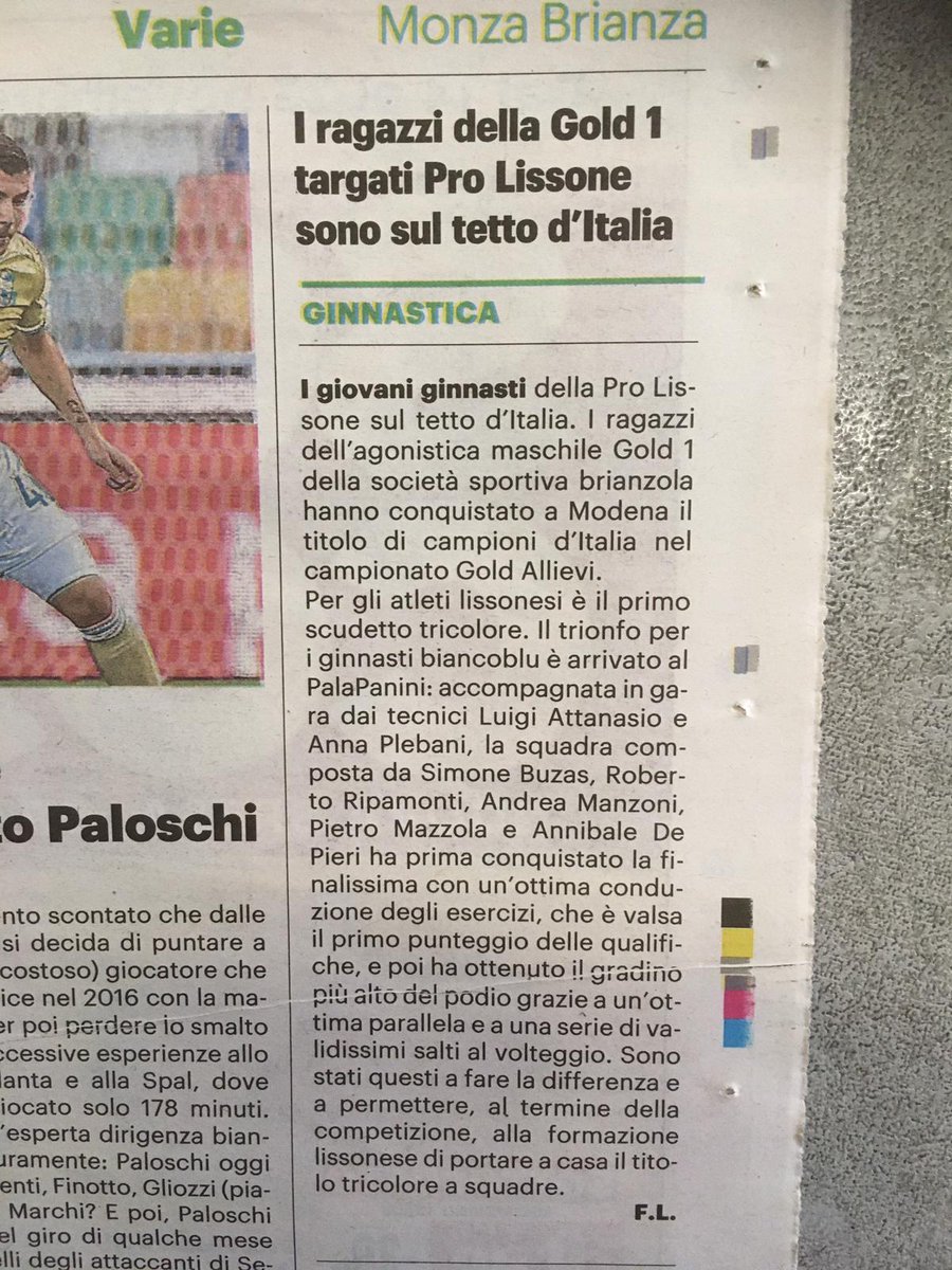 Campioni d'Italia! Complimenti ai ginnasti della Pro Lissone, di cui siamo orgogliosamente sponsor!

#Lissone #GinnasticaArtistica