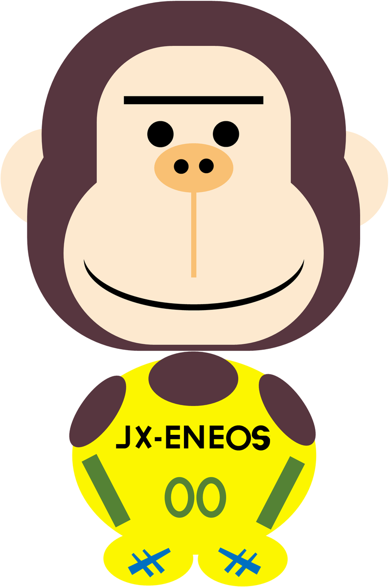 たまの休日 パワポでお絵描き その77 お絵描きwリーグ Jx Eneosサンフラワーズ エネゴリくん Cmにも出てる有名人 有名ゴリラ Wリーグ エネゴリくん アンテノーワ ウィンクルちゃん レッディ アイリスちゃん ココラ ビーちゃん クゥーちゃん