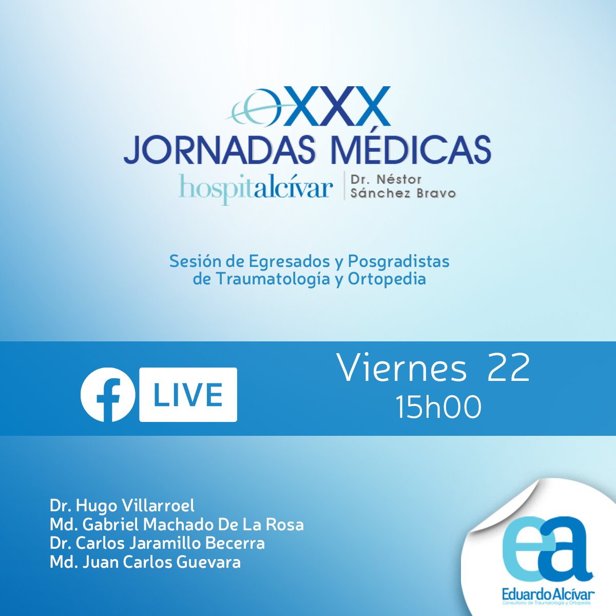 consultorioea's tweet photo. Te invitamos a ser parte de la transmisión en vivo que realizaremos a partir de las 15h00 con los doctores del Consultorio Dr. Eduardo Alcívar👨‍⚕️👨‍⚕️, este viernes 22 de noviembre. https://t.co/5I8nGeIVnP