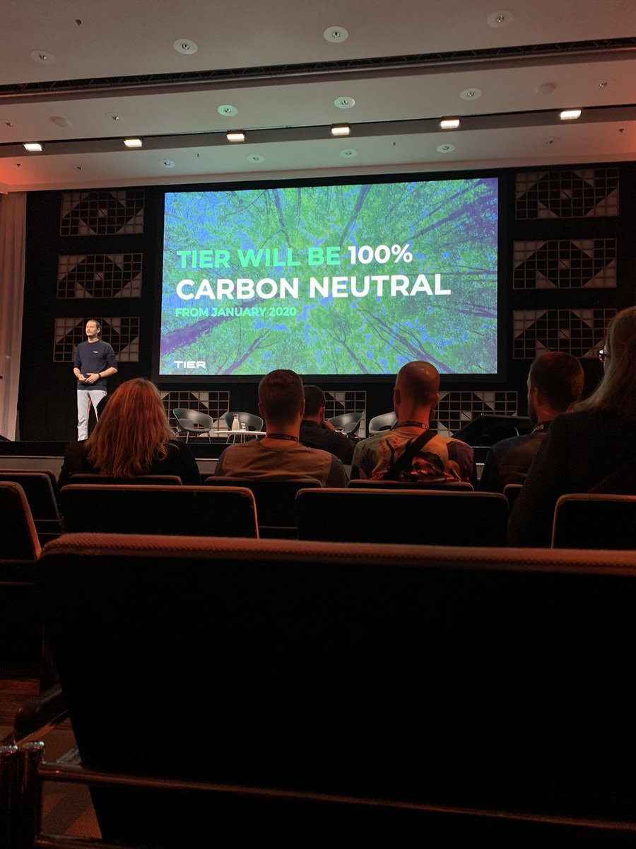 landmarkBM's tweet image. Lawrence Leuschner of @tierscooters announcing that Tier will be the first carbon neutral mobility company anywhere in the world. Its been a hell of year! #sustainability @SlushHQ