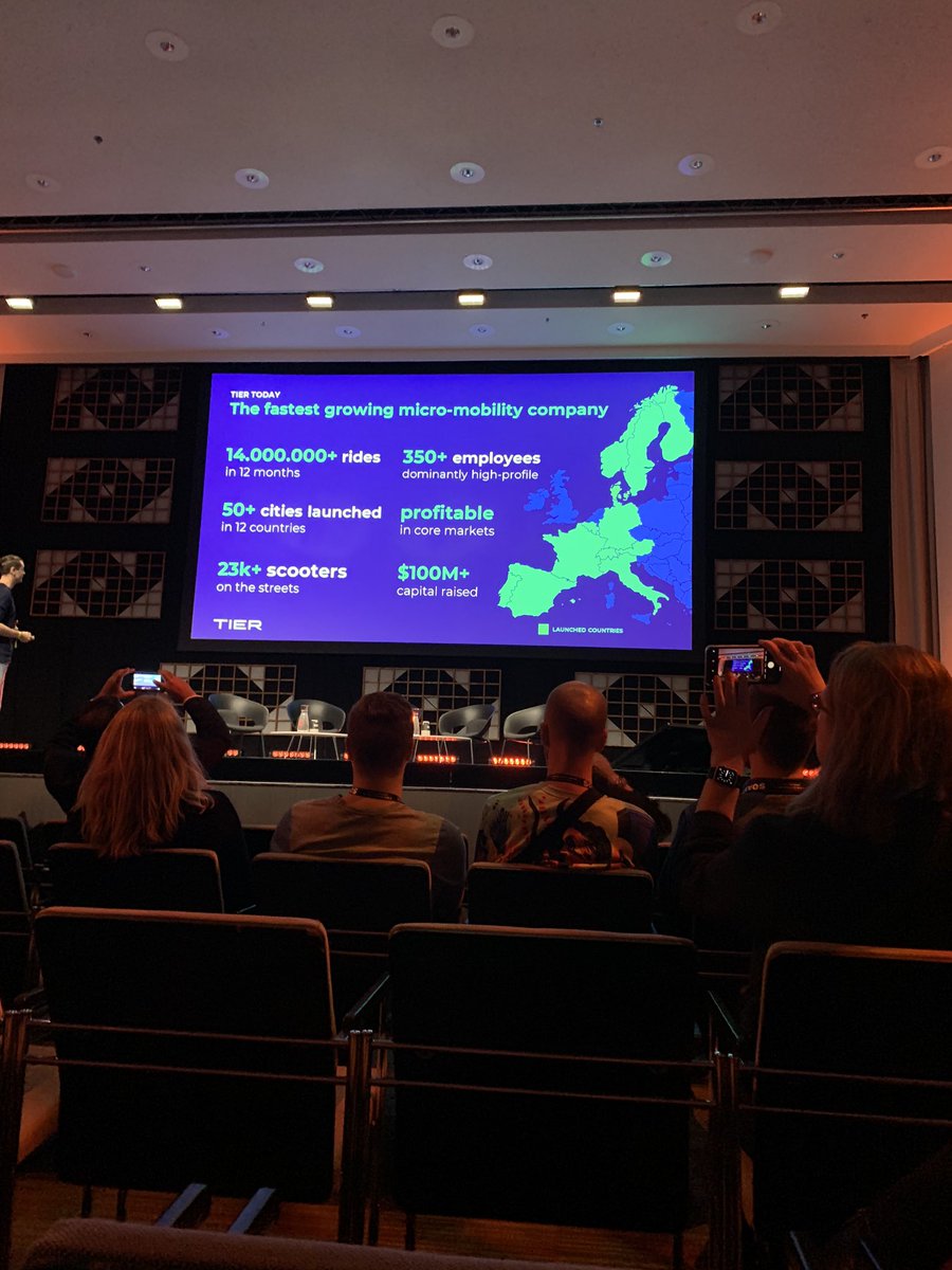 landmarkBM's tweet image. Lawrence Leuschner of @tierscooters announcing that Tier will be the first carbon neutral mobility company anywhere in the world. Its been a hell of year! #sustainability @SlushHQ