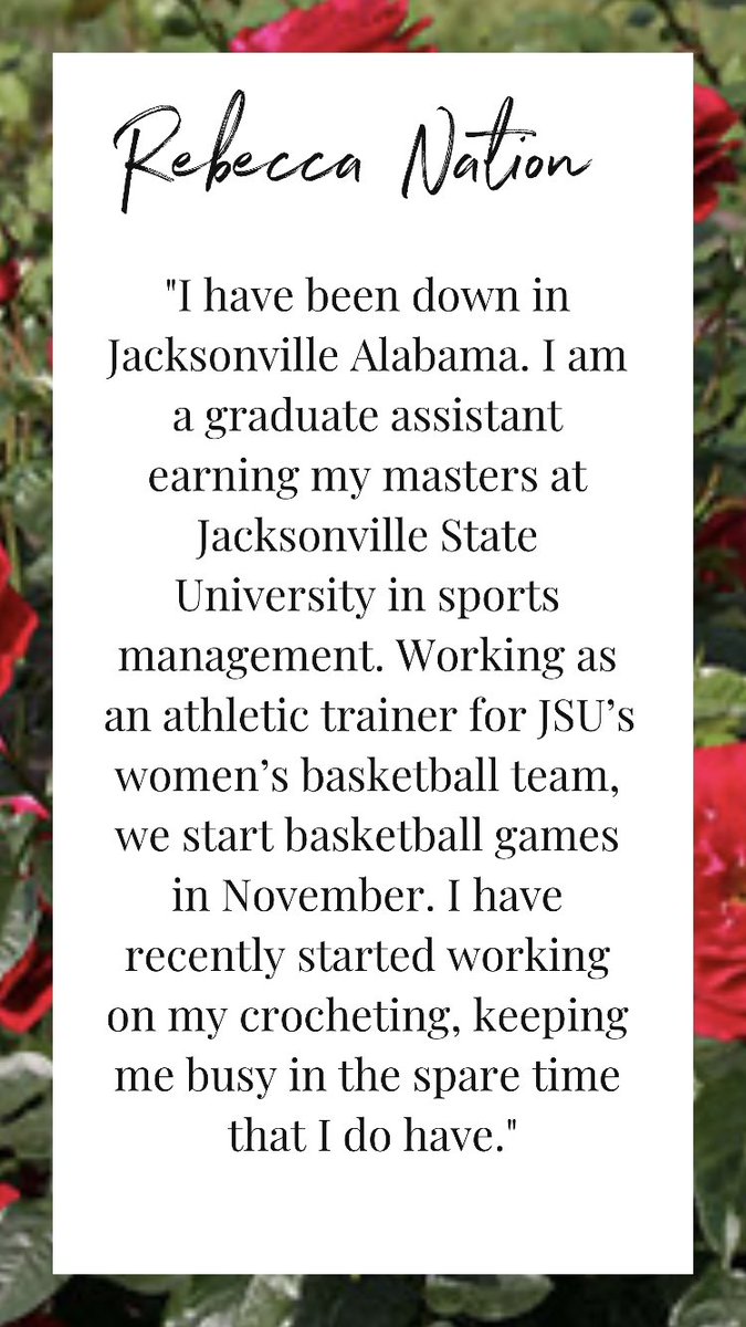 🌟Sister Alumnae Spotlight🌟 Let’s catch up with Rebecca Nation! Read to see what she’s been up to since graduating from EIU!