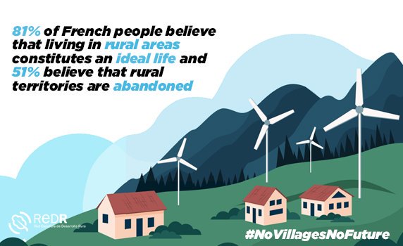 🍃 81% of French people believe that living in rural areas constitutes an ideal life and 51% believe that rural territories are abandoned, according to the «Agenda Rural 🇫🇷» of @Min_Territoires y @Min_Agriculture
  
#NoVillagesNoFuture 🏘️ ⚡️