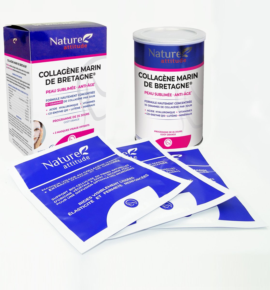 Nouveauté : Découvrez le Collagène marin de Bretagne Peau sublimée Anti-âge + Masques visage au collagène offerts natureattitude.fr/collagene-mari…