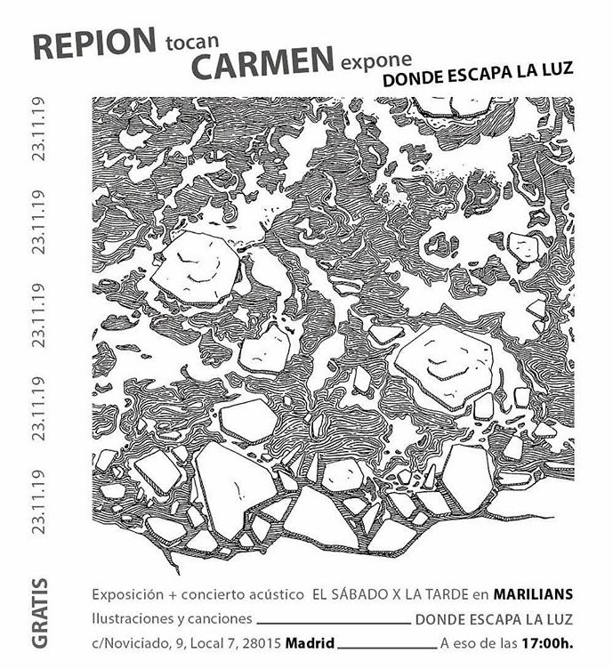 MariliansR's tweet image. Este sábado 23 de noviembre a las 17:00 tendremos a Repion en Marilians Records. 
Exposición + Showcase. Te esperamos!!!!
.
.
.
#repion #marilians #mariliansmagazine #mariliansrecords #showcase #showcasemarilians #musica #music #vinilo #vinyl #vinylcollection #tiendadediscos