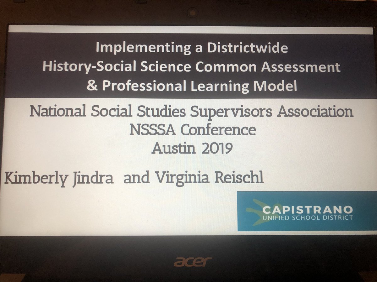 ReischlVirginia's tweet photo. Excited to share the great work happening in @CapoUnified with @nsssasocstudies here in rainy but beautiful Austin! Love supporting our professional learning culture 📝📚 #CapoHumanities #NSSSA2019 #literacy #teachers #studentsuccess https://t.co/Ompcp4l467