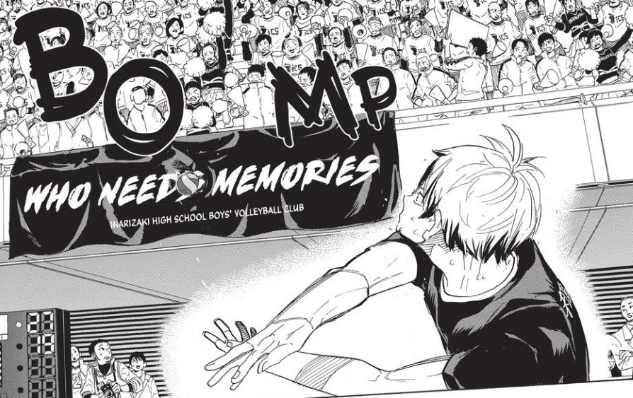this panel is everything. my god. karasuno snapped