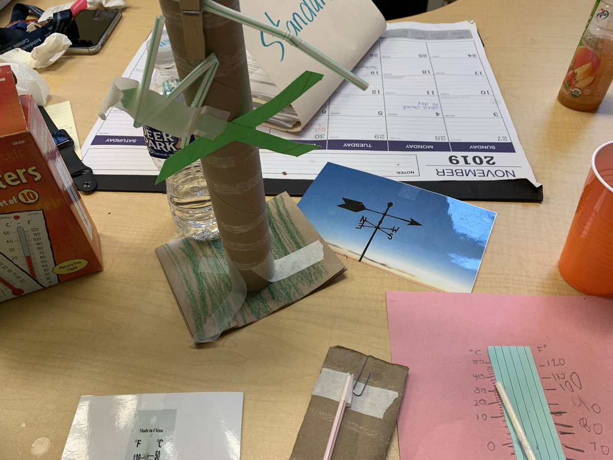 JacquelynLonon's tweet photo. This week our collaboration for Tinker Tuesday- recreating weather tools! My third graders help facilitate in our collaboration with Kindergarten. #happyteacher #makered #visiblethinking #makinginaction #weathertools #CCAgrooves #CCAthinks @SaintFrancisXa3 https://t.co/bUsHNIrj5U