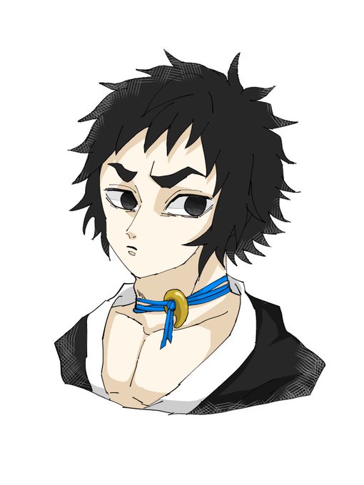 女児👶さんがTwitterに投稿した獪岳(鬼滅の刃)のイラスト。