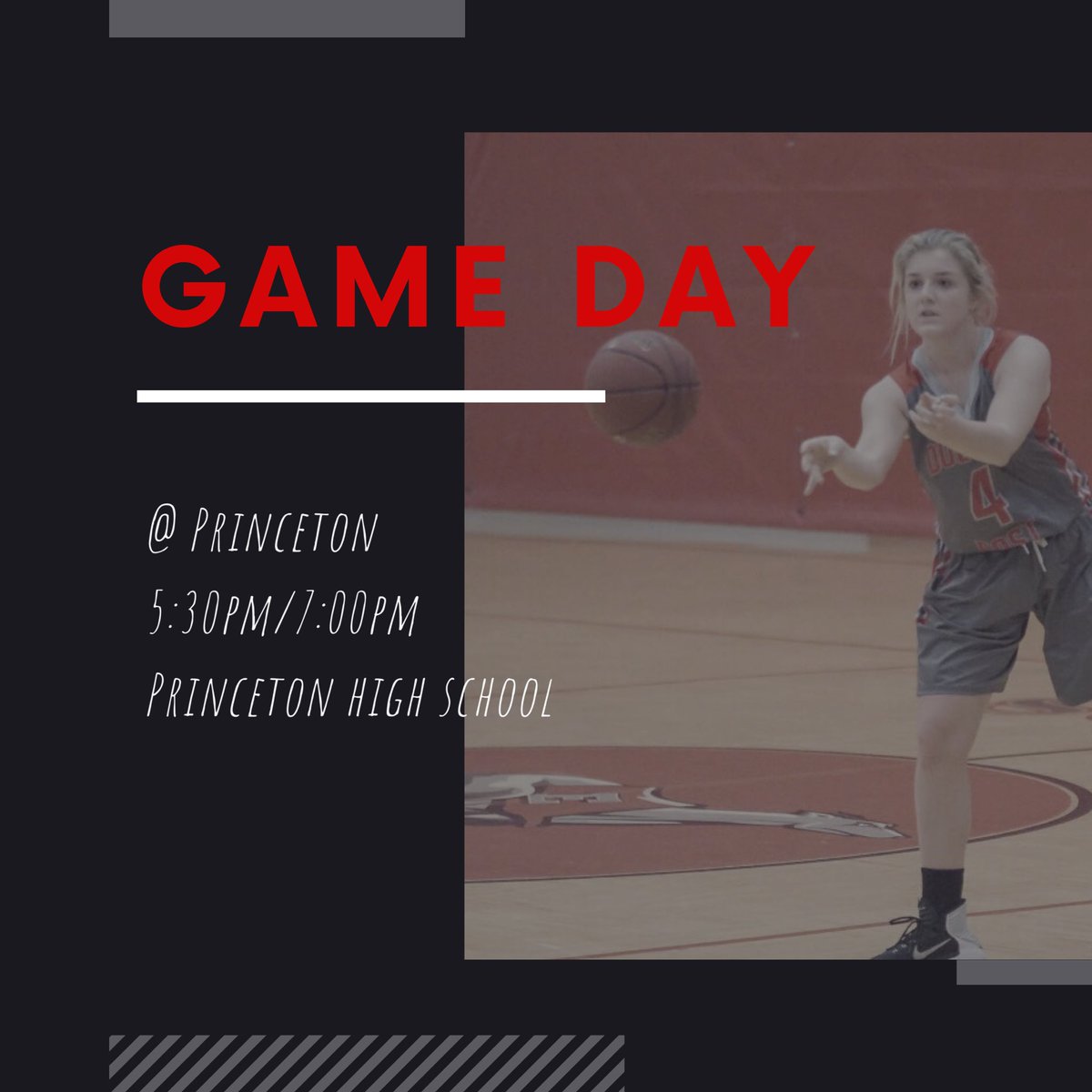 DuluthEastGBB's tweet photo. It’s GAME DAY ‼️

🏀 vs @PrincetonGbball 
📍Princeton High School
⏰ 5:30pm/7:00pm https://t.co/Z9oGYFrkDm
