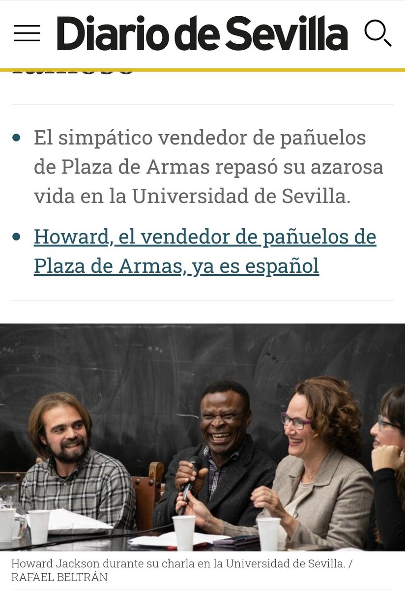 Ayer a Ciclo de Entrevistas: Derecho y Transformación Social, se acercaron distintos medios de comunicación (Canal Sur, Diario de Sevilla, ABC...) interesados sobre lo que Howard Jackson tenía que contarnos.