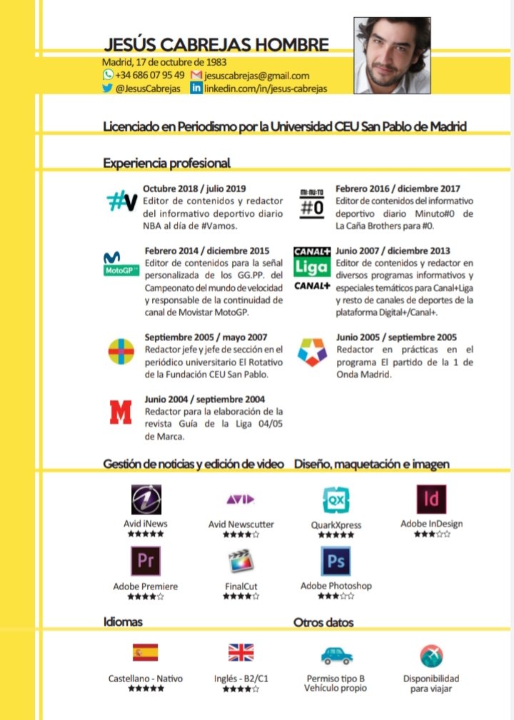 Hoy es el primer #DíaMundialDeLaTelevisión que paso sin trabajar como periodista en lo que me apasiona. A ver si entre todos podemos hacer un poco de magia y esto llega a quien tiene que hacerlo para no pasar más tiempo lejos de este maravilloso medio. ¡Gracias por la difusión!