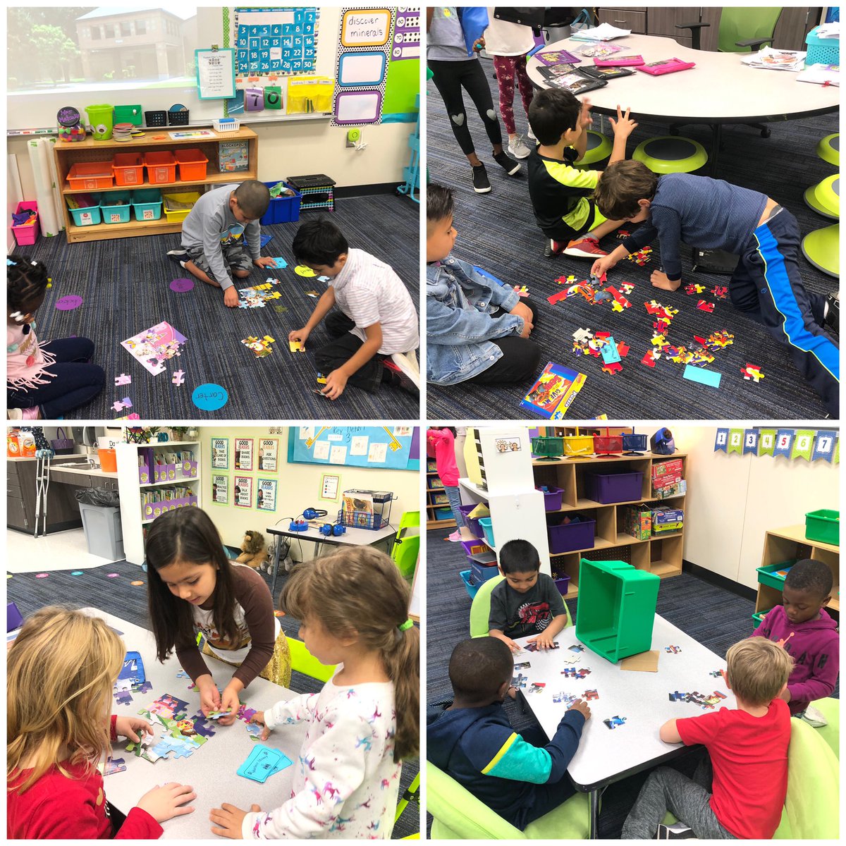 HaggarKinder's tweet photo. Puzzles in the morning help our brains wake up! #haggarlearns https://t.co/GlVoMeMvCU