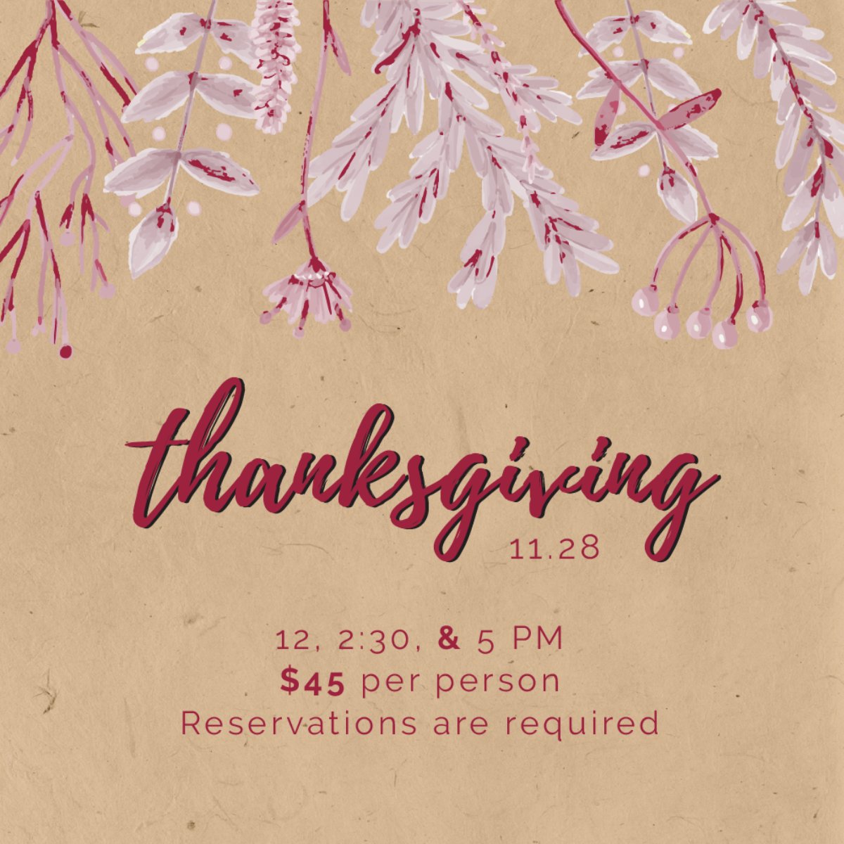 RiverHouseInn's tweet photo. Join us for a traditional Thanksgiving with that extra River House flair! Reservations are required. Call (336) 982-2109 today! https://t.co/0pLLf5fFAr