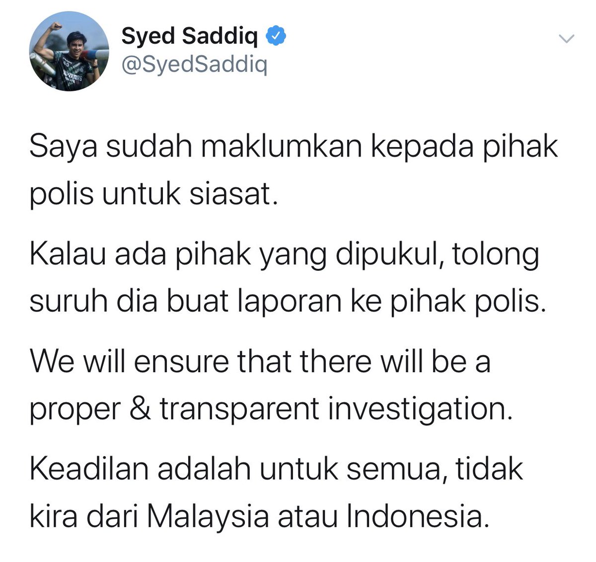 Orang Malay              Orang Indonesia
jadi korban                    jadi korban