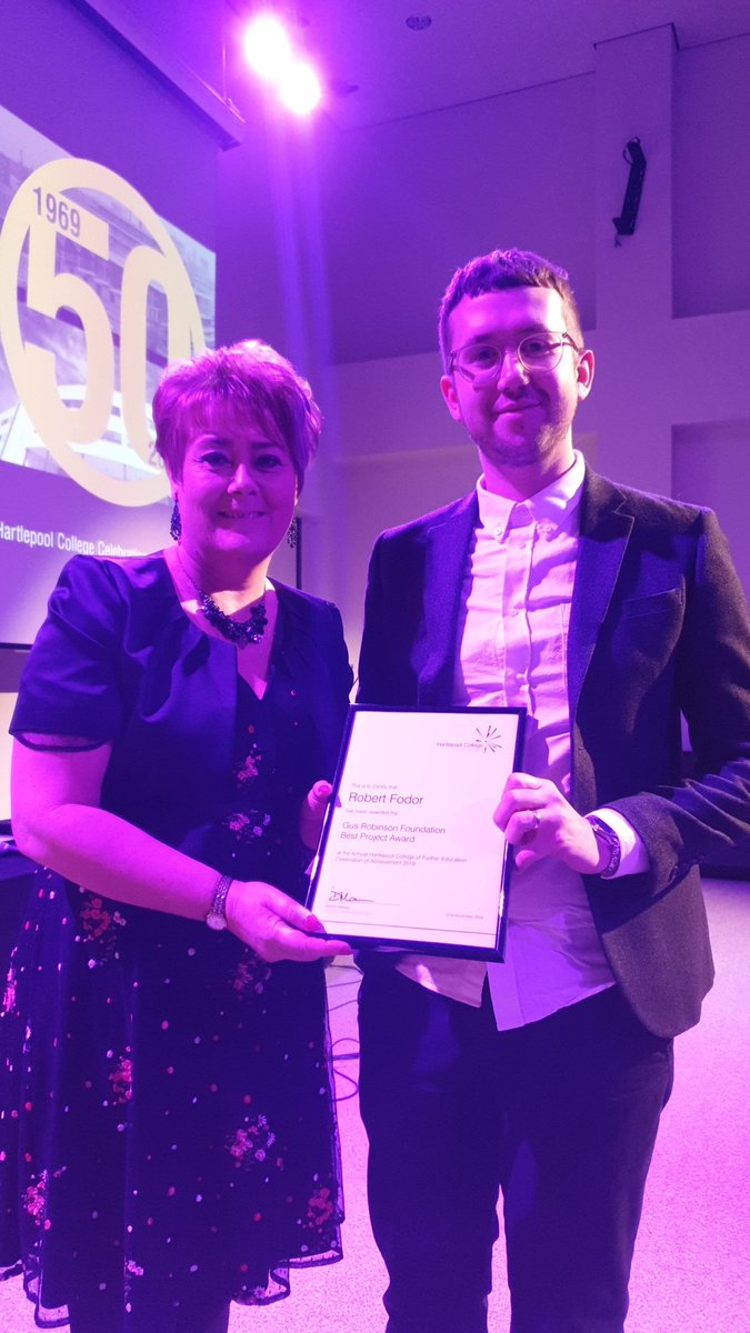 hartlepoolfe's tweet photo. Gus Robinson Foundation Best Project Presentation 2019 awarded to Robert Fodor ~ Well done!
sponsored by @G_R_Foundation #HCFECOA #ThisistheLife #OnlyatHCFE @HCFEEngineering https://t.co/GWAF8sfhc8