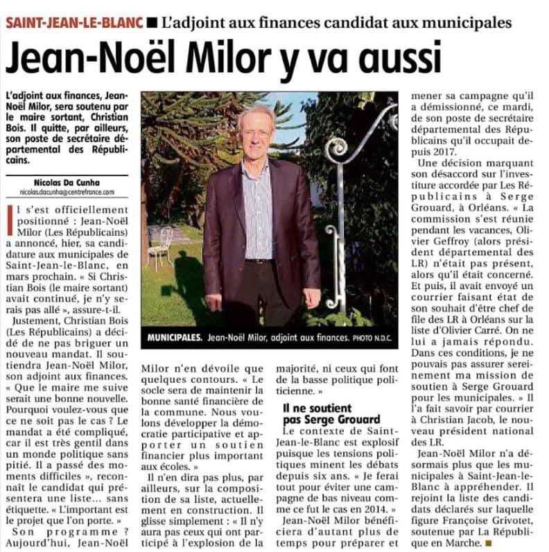 osilberberg's tweet photo. Début de la campagne des élections municipales 2020 à Saint-Jean-le-Blanc avec @jnmilor #Municipales2020 #saintjeanleblanc #votreprojetgagnant https://t.co/OqKqbqAv0N