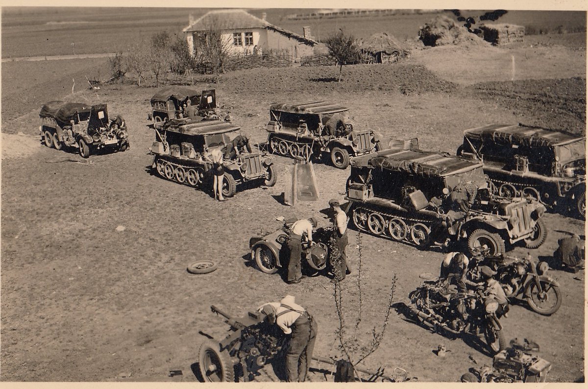 In June 1941, Heinrich saw the frontlines once again. His unit was to advance with army group south. Heinrich was a motorcyclist at this point and was to advance in the first lines to scout for the panzerdivision. 10/