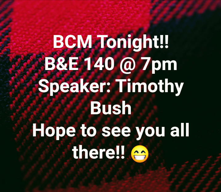 USCA_BCM's tweet photo. We hope everyone is able to come to our last normal BCM of the semester!! https://t.co/5EUBoRTdI2