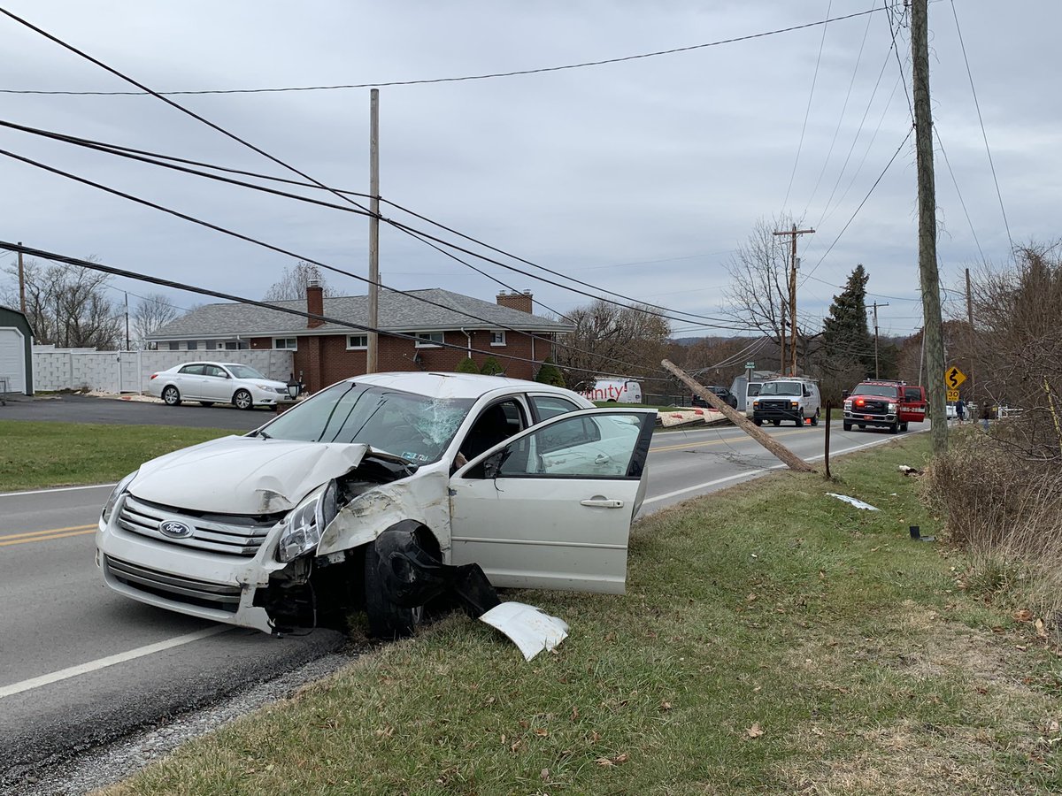 On scene of a single vehicle accident vs pole. Rt819 closed at Clawson Ave, Hempfield Twp. <a href="/TrafficWatch4/">WTAE-TV Traffic</a> <a href="/WPXITraffic/">WPXI Traffic</a>