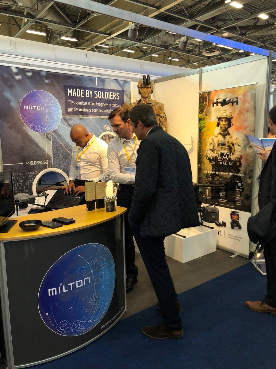 MiltonInnov's tweet photo. [#milipol2019]
Encore une journée chargée sur le stand @MiltonInnov
Il est encore temps d'en apprendre d'avantage sur nos innovations dès demain matin sur le stand VD 030
@Milipol_Paris
#MILIPOL #MILIPOL2019 #Defense #Drone #milton #securite #innovation https://t.co/4KvMck6Hkn