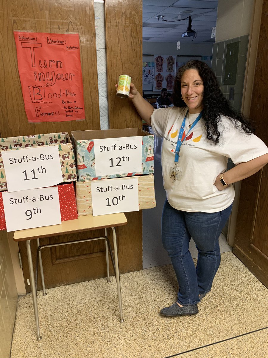 STUFF A BUS !! From nov 13th - 12/4. Donations of canned foods or non parashable goods, toiletries lotion toothbrush etc!!  It’s a CLASS COMPETITION so make sure you get involved! Winning class will get a special prize. See Mrs.Galeano for any questions!