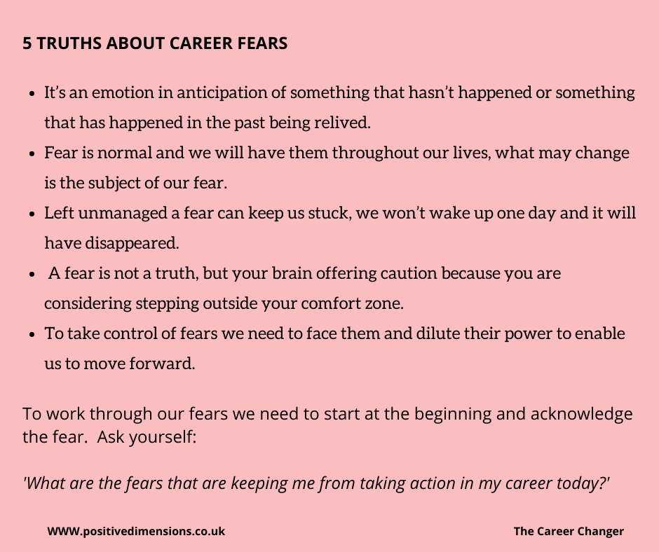 Kerrie_Maitland's tweet image. To face our career fears we need to start with acknowledgement.  From there we can start to take action to dilute its power, which in turn will enable us to move forward.

#Facethefear #takecontrolofyourcareer #PositiveDimensions