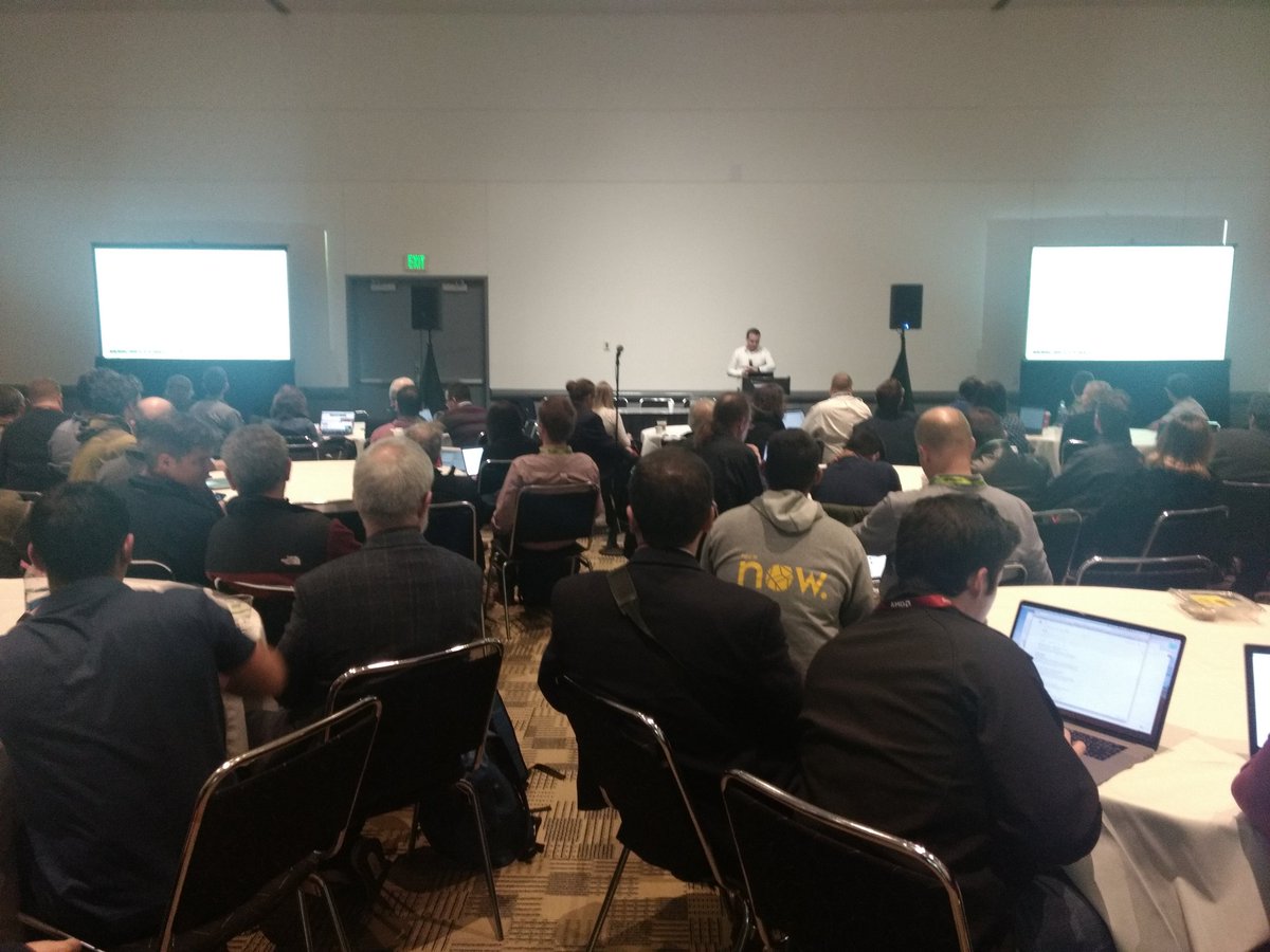 EPCCed's tweet image. .@OllyPerksHPC kicks off the #PyHPC @Supercomputing BoF, taking about the performance of python in ARM. What an amazing turnout! The #pyHPCCommunity rocks!