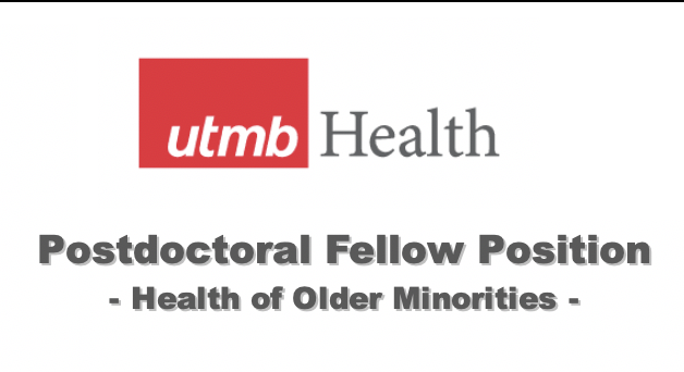 UTMB_SCOA's tweet photo. Please share:
Postdoctoral Fellow Position available in the Health of Older Minorities at UTMB #Galveston
Flyer: https://t.co/hdpHE5juwb
Website: https://t.co/kcOXiswPXy
#AgingResearch #MHAS #HispanicAging #T32 https://t.co/DneO4KNQ1U