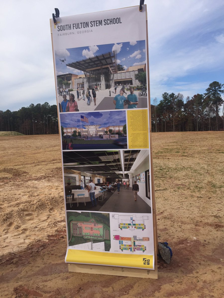 NeighborXine's tweet photo. I’m at the construction celebration for a new #school unlike any other in #FultonCounty. More details to come! #local #news #education #construction #STEM #Fairburn https://t.co/oUz0JfXBqH