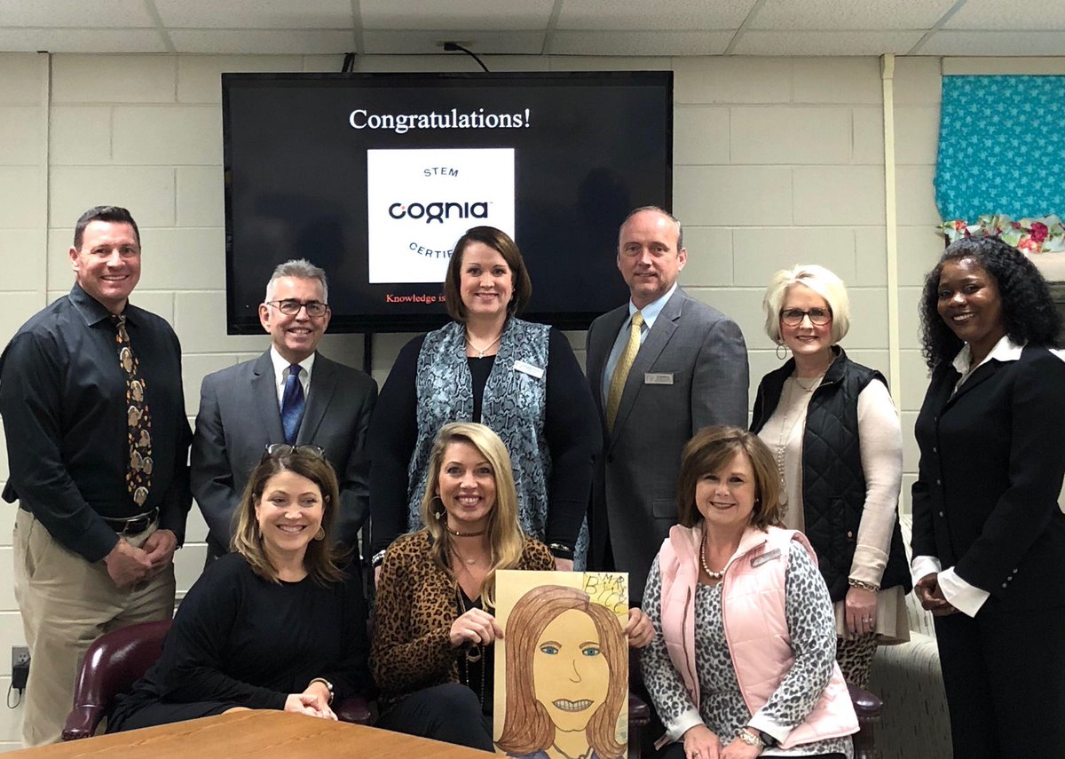 ALdirectorH's tweet photo. I very proud to announce that Haleyville City School System made history today, within the State of Alabama, by ALL of its institutions achieving @CogniaOrg STEM Certified at the same time.  Congratulations to the Haleyville City Schools Family! https://t.co/CENwkI0U5d