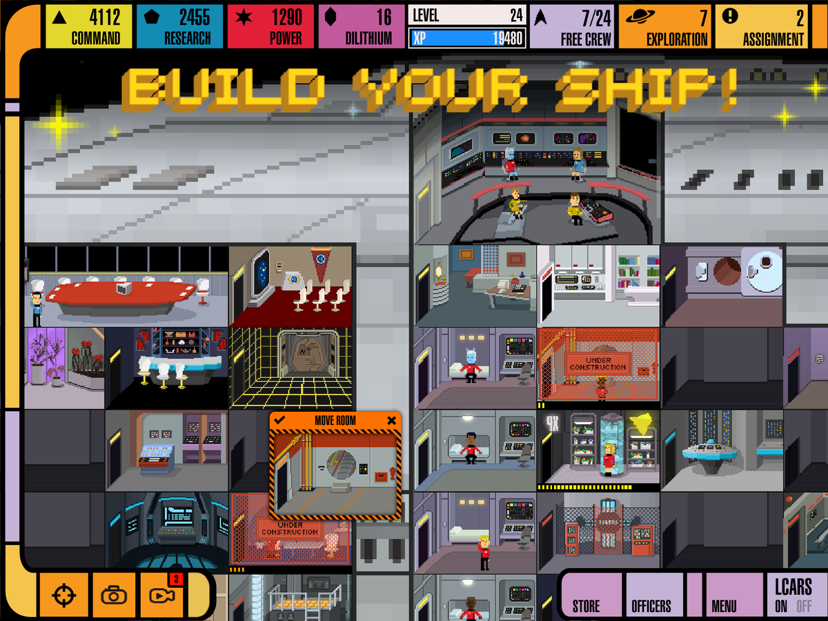 TodayinStarTrek's tweet photo. 21 November 2015: @YesGnome releases @StarTrekTrexels for Android and iOS. Narrated by George Takei, the game is an 8-bit style micro-management game where you design and manage your ship and crew in the newly discovered Trexelian Expanse. #StarTrek #Trexels #OTD #OnThisDay https://t.co/mn84ZCCwGg