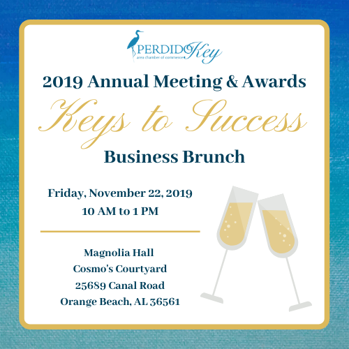 ChamberPerdido's tweet photo. The Perdido Chamber Annual Meeting &amp; Keys to Success Awards Brunch is TOMORROW! Grab your self a Mimosa and celebrate the successes of 2018-2019 with members of the Perdido Chamber! Last-minute registrations should register online here: https://t.co/kduQqS9brj https://t.co/2s66E9iFiy