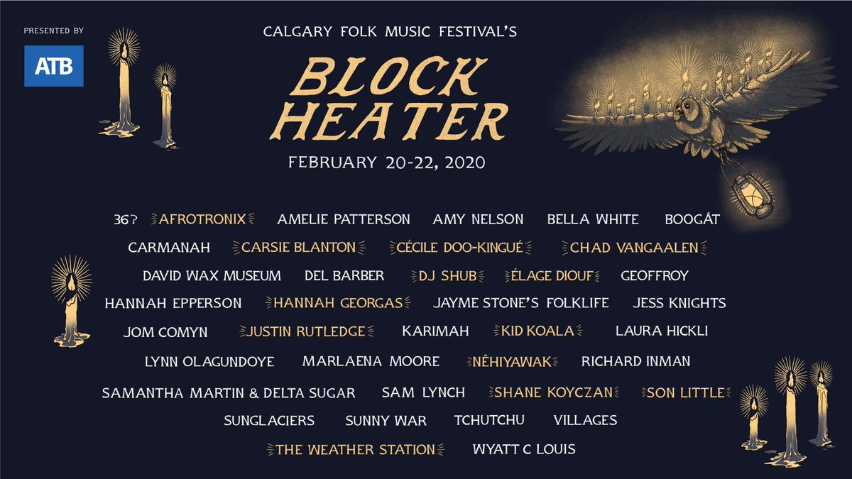Block Heater 2020 has been revealed and we're ready to cure your cabin fever with our BIGGEST lineup ever.⁠ #BH2020
.⁠
Tickets on sale now at calgaryfolkfest.com