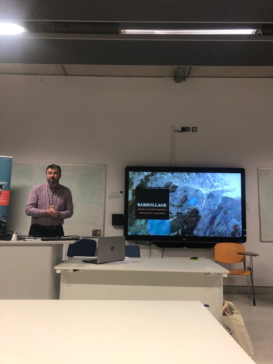 muinteoirdearv's tweet photo. The superb @JimRyanWW and his pupils talking us through their โBarkollageโ project here. Amazing what pupils can experience when you hand over their learning to them! @DCU_IoE #topicalgeography @SusanJPike https://t.co/2RLeKCLG3Y