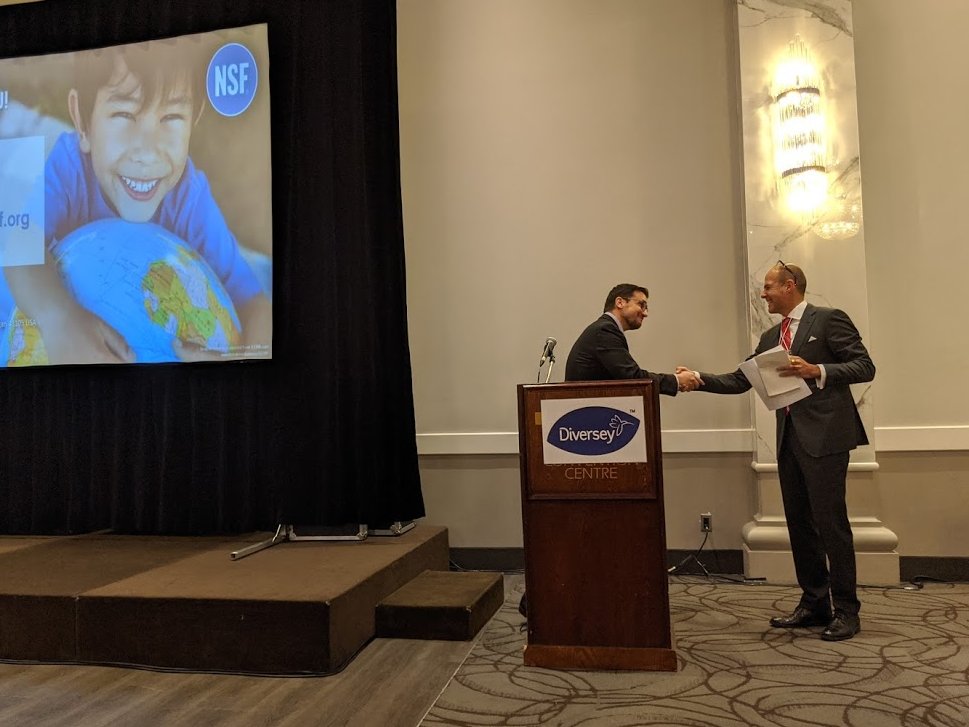 ChairCCABES's tweet photo. It was a pleasure moderating @ofpamedia 61st Annual Food Safety Symposium. Great to see many industry professionals collaborating together to improve #foodsafety in #Ontario, including @CentennialSolv from @CentennialEDU! https://t.co/pzt8OTRDsf