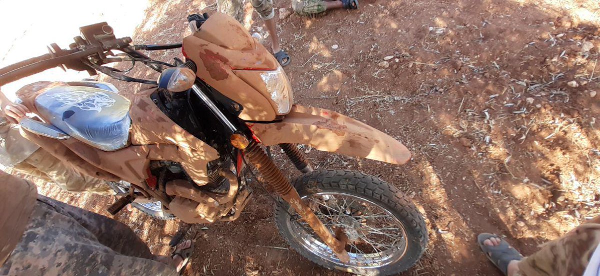 he has been doing reconnaissance in mid 2019 in Hama Province them and is collecting donations for the group from which they bought a dirt bike. He seems to have collected quite bit of money from the donations he bought himself some of the best gear on the Idlibi market. 13/