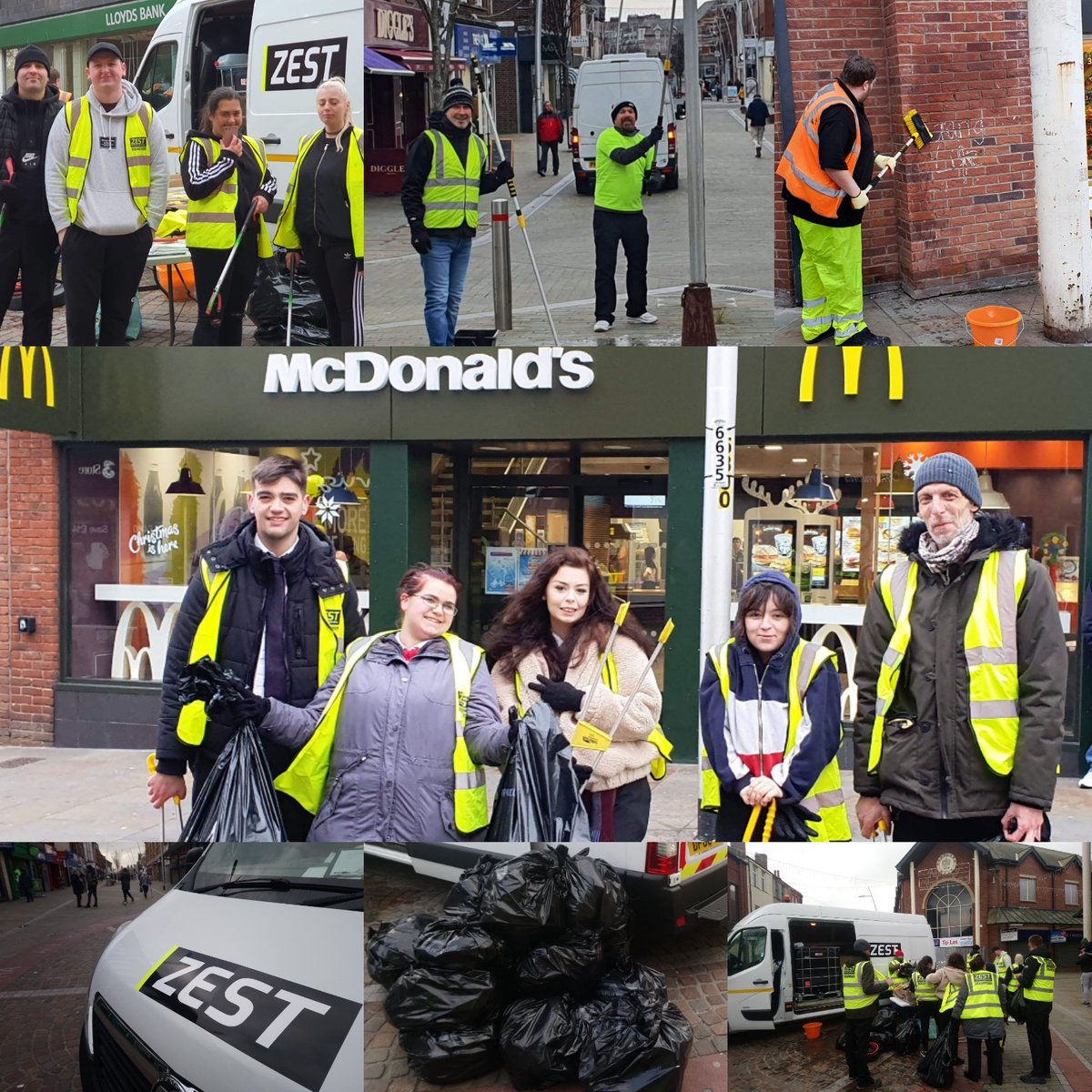 37 bags of rubbish collected this morning during the Barrow town centre community clean (sponsored by Barrow BID). A massive thank you to everyone who turned up to help!